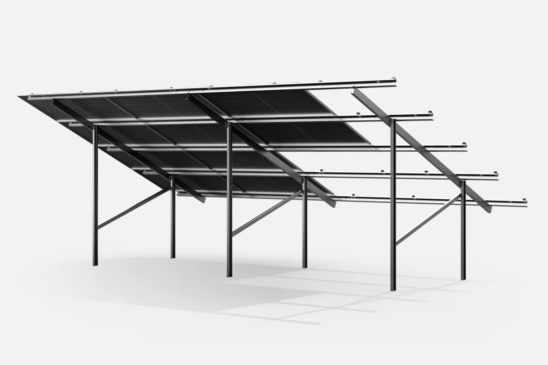 H4xN Bifacial freestanding structure