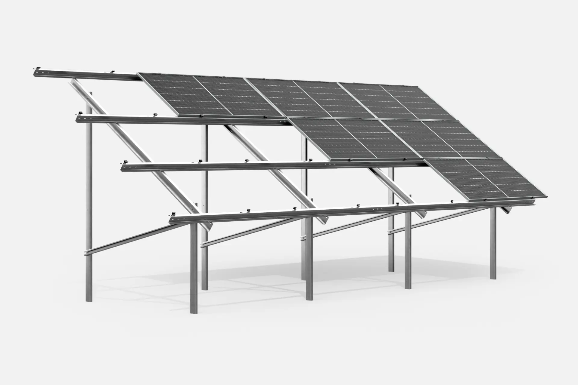 H3xN Bifacial freestanding structure