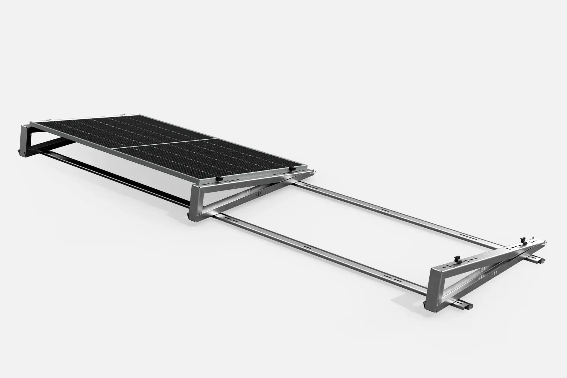 Roof structure on sandwich panel