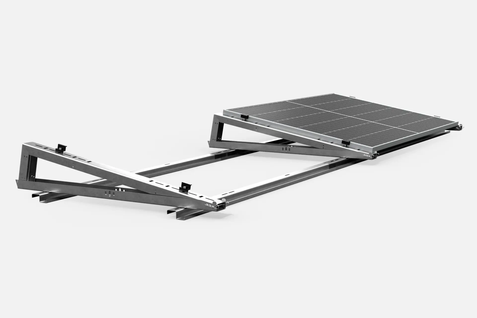 Roof structure on sandwich panel