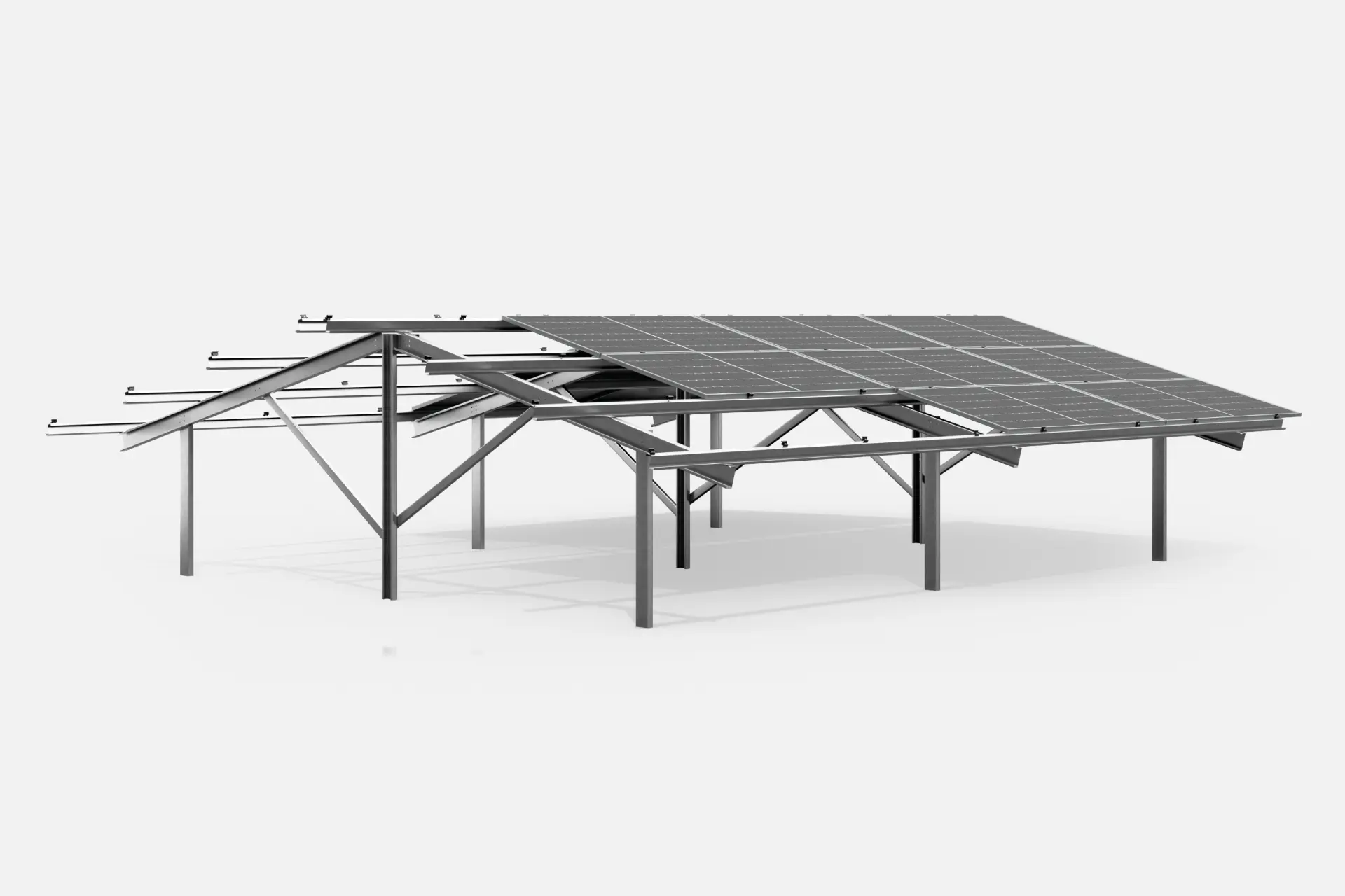 EW3-H3xN Three Support Free Standing Structure